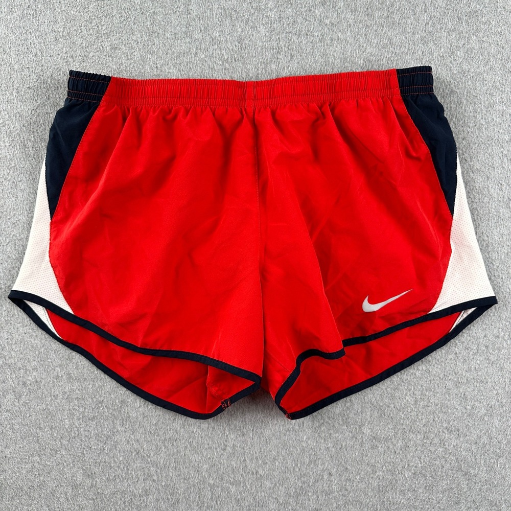 Nike Shorts Womens Large Tempo Red Athletic Running Gym Training Sportswear